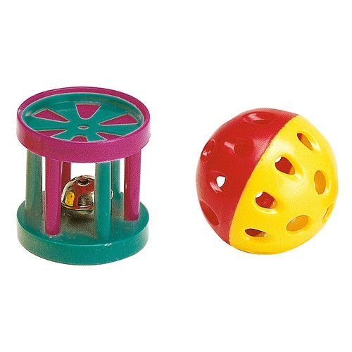 Gioco plastica gatti sonaglio